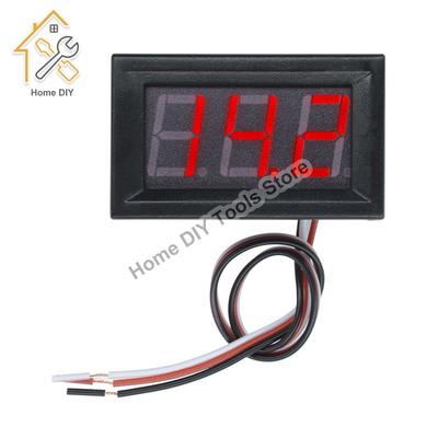 Digital Voltmeter 0.56 Inch DC 0-30V 3 Wire LED Display Voltage Meter Voltmeter Tester with Shell Red/Blue/Green For Motorcycle