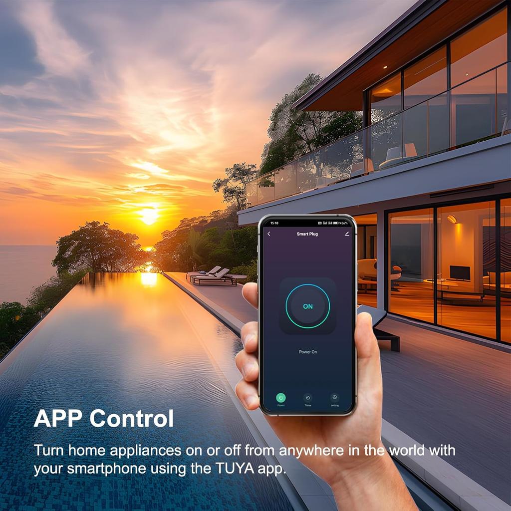 Smart Plug, WiFi Plugs Work with Alexa & Google Assistant, Smart Outlet with Timer & Group Controller, WiFi Outlet for Home, No Hub Required, ETL &