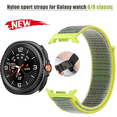NEW Bracelet For Samsung Galaxy Watch 8 Classic Nylon Sport Straps Smartwatch Accessories For Galaxy Watch 8 40 44mm Wrist Band
