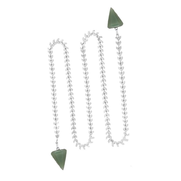 

Unique Headwear Accessory Silver Face Chain with Arrow Pendant Nose Ornaments 1