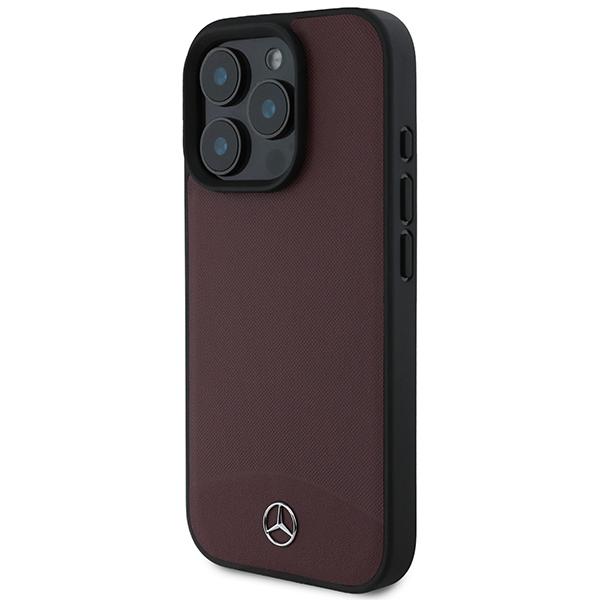 Mercedes Mehmp16L23Rbarr Iphone16 Pro 6.3 Czerwony/Red Hardcase Textured And Plain Leather Magsafe