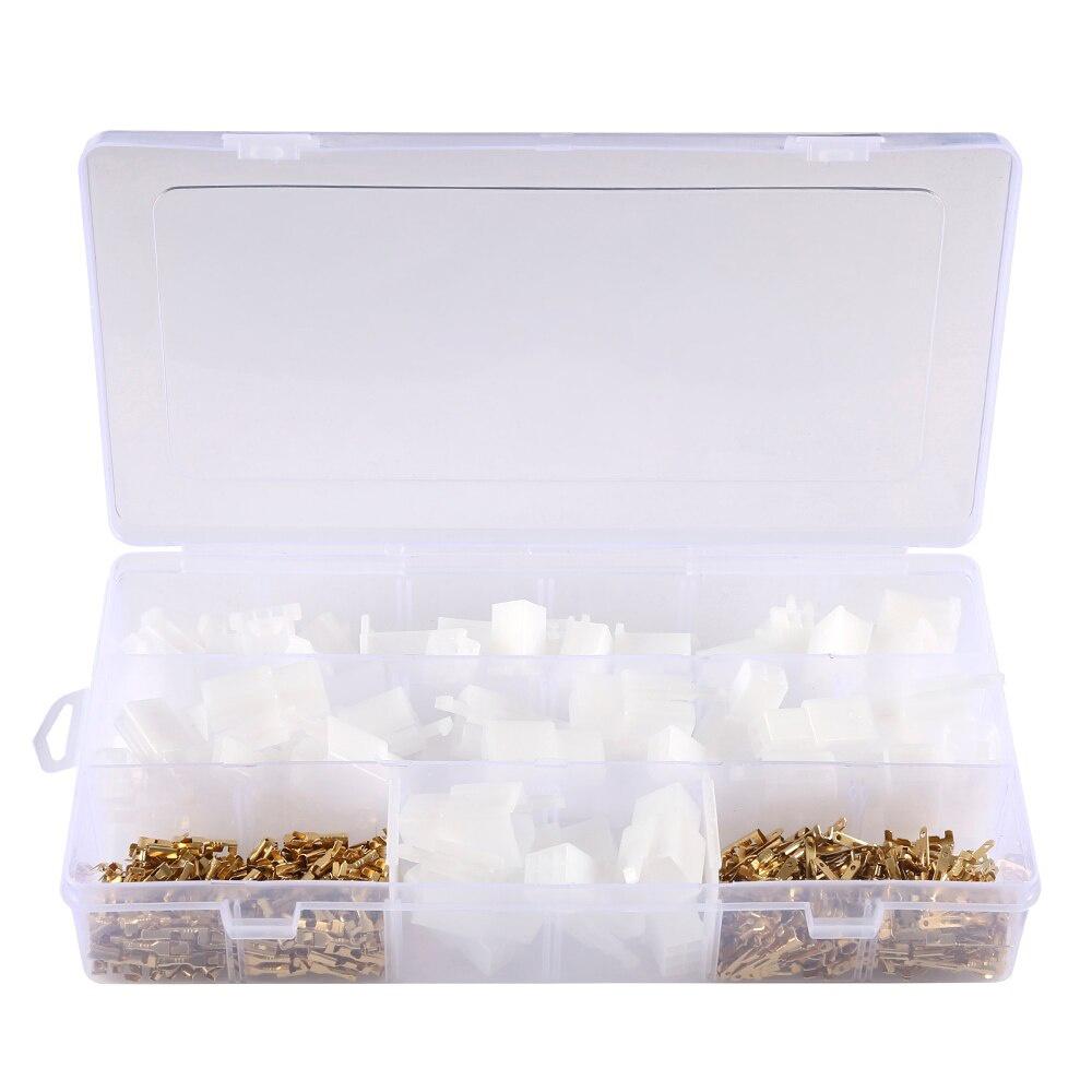 380PCS Auto Wire Terminal Konektor 2,8 mm Konektor Samec Samice Pouzdro konektorů 2 3 4 6 pro člun Automotocykly Auto člun