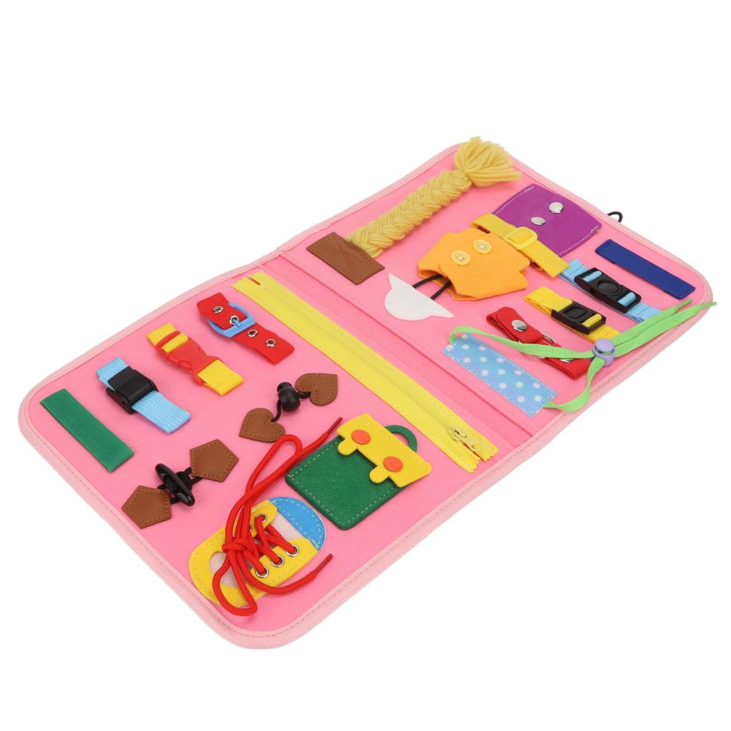 Montessori Sensory Toy Preschool Toddler Activities Educational Basic Skills Board for Kids