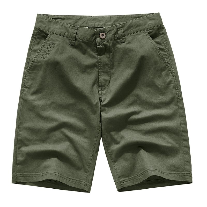 Sommer Baumwolle Einfarbige Shorts Herren Hohe Qualität Lässig Business Gesellschaft Elastischer Bund Herrenshorts Badeshorts