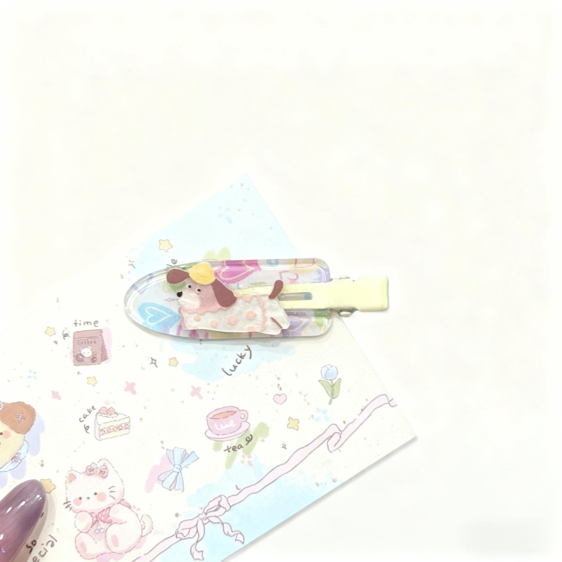 

Korean Style Sweet & Cute Seamless Hair Clip - Women s Summer Side Hairpin for Forehead Bangs