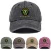 Printed Washed Distressed Soft Top Baseball Cap Unisex Sun Visor Baseball Cap