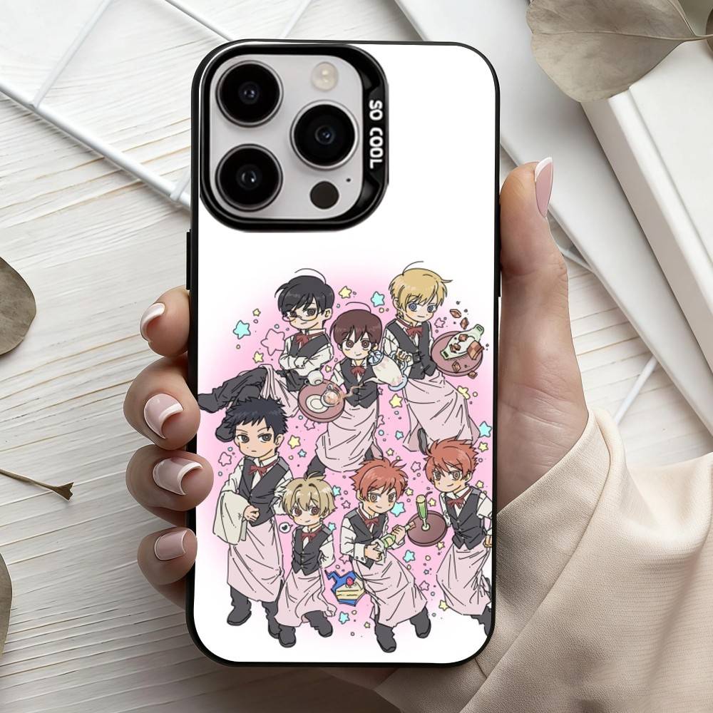 O-Ouran High School host Club  Phone Case For iPhone17,16,15,14,13,12,11 Plus,Pro Max Candy Silver Plated Inside Cover