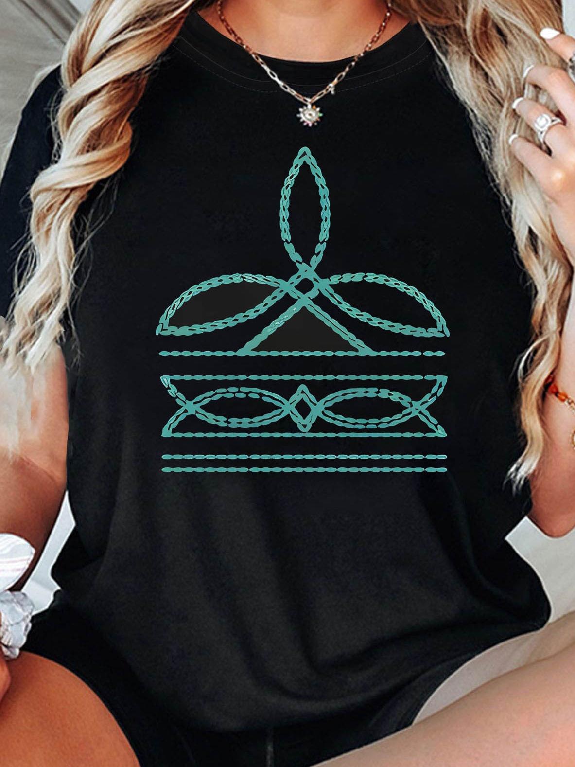 Abstract Tribal Pattern T-shirt S