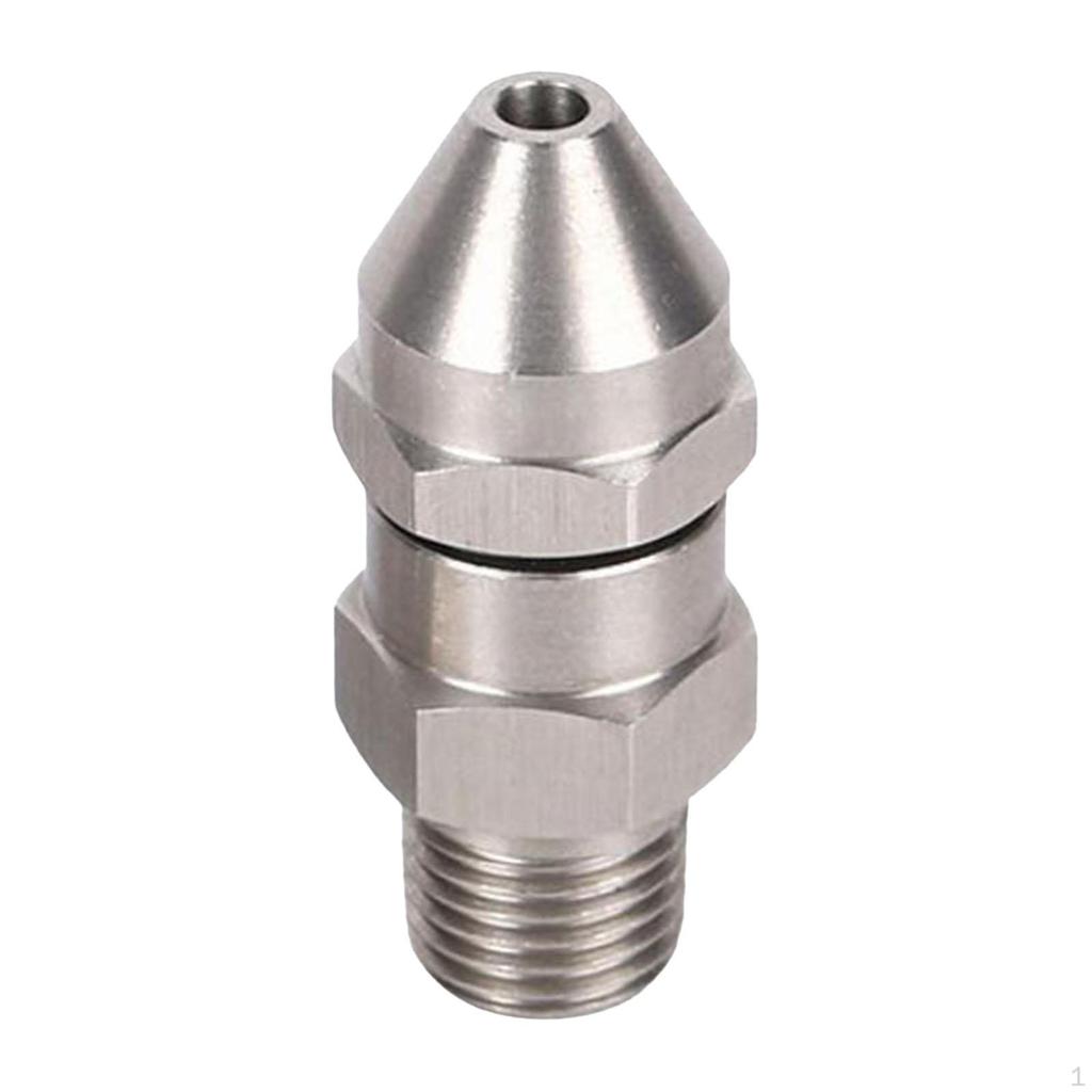 Drain Jetter Hose Nozzle Pressure Washer Sewer Spray Cleaning Tool for
