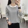 Shirt Tops Women Cotton Blouse Oversized Comfortable Stretch Long Sleeve Shirt Streaks Loose Tops