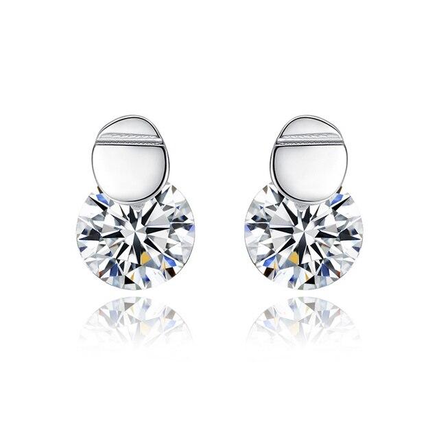 

Новые серьги-гвоздики из стерлингового серебра 925 пробы, изысканные серьги с цирконом для женщин, гламурные ювелирные изделия, подарки серебряный