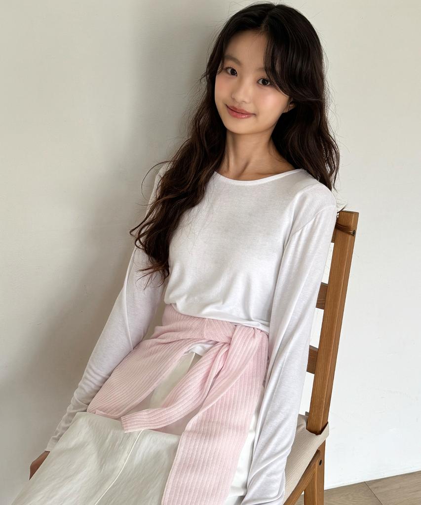 Wednesday Oasis For Woman Four Seasons Basic Round T-Shirt_4Color(W25-Tp39)