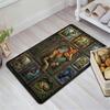 Prehistoric Dinosaurs Pattern Rug Floor Mat for Living Room or Bedroom Soft and Comfortable Carpet a Gift for Birthday and Holiday.