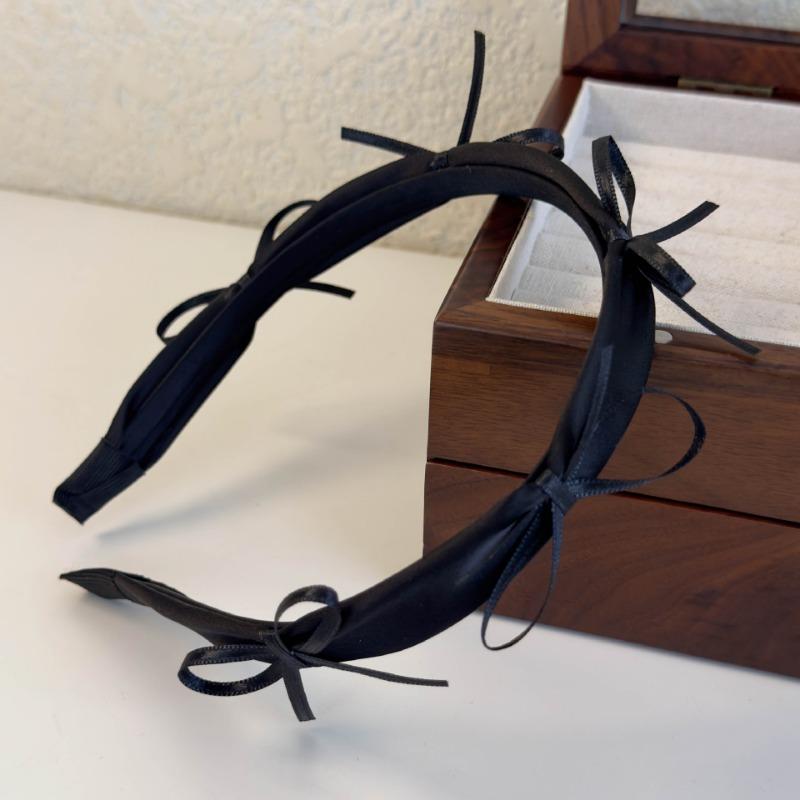 Bowknot Headbands Korean Hair Hoop Hair Bands for Women Sweet Girls Solid Color Headband Hair Accessories Headwear