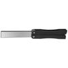 Folding Sharpener FanShaped DoubleSide Knife Blade Kitchen Sharpener Grinder Tool(Black )