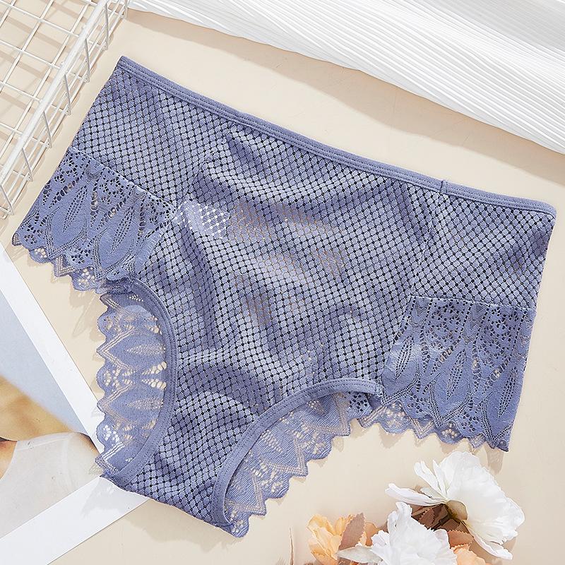 

Yu Mei Бесшовные кружевные трусики-слипы большого размера со средней посадкой, дышащие L for 90-120 lbs