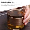 Portable Coffee Cup Walnut Holder Versatile Cover Protector Outdoor Heat-insulation Bottle Sleeve Brown Supply Office