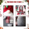 AEE4-Christmas Gnomes Christmas Gnome Cute Faceless Doll Hooded Forest Old Man Doll Home Plush Desktop Ornaments