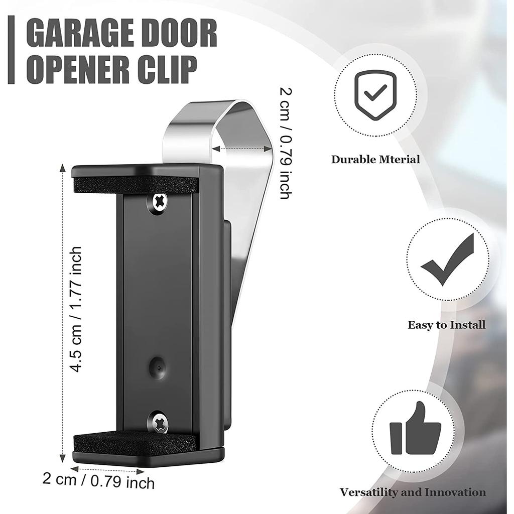 Garage Door Opener Clip Universal Car Garage Remote Visor Clip Compatible With Liftmaster, Sears And Chamberlain