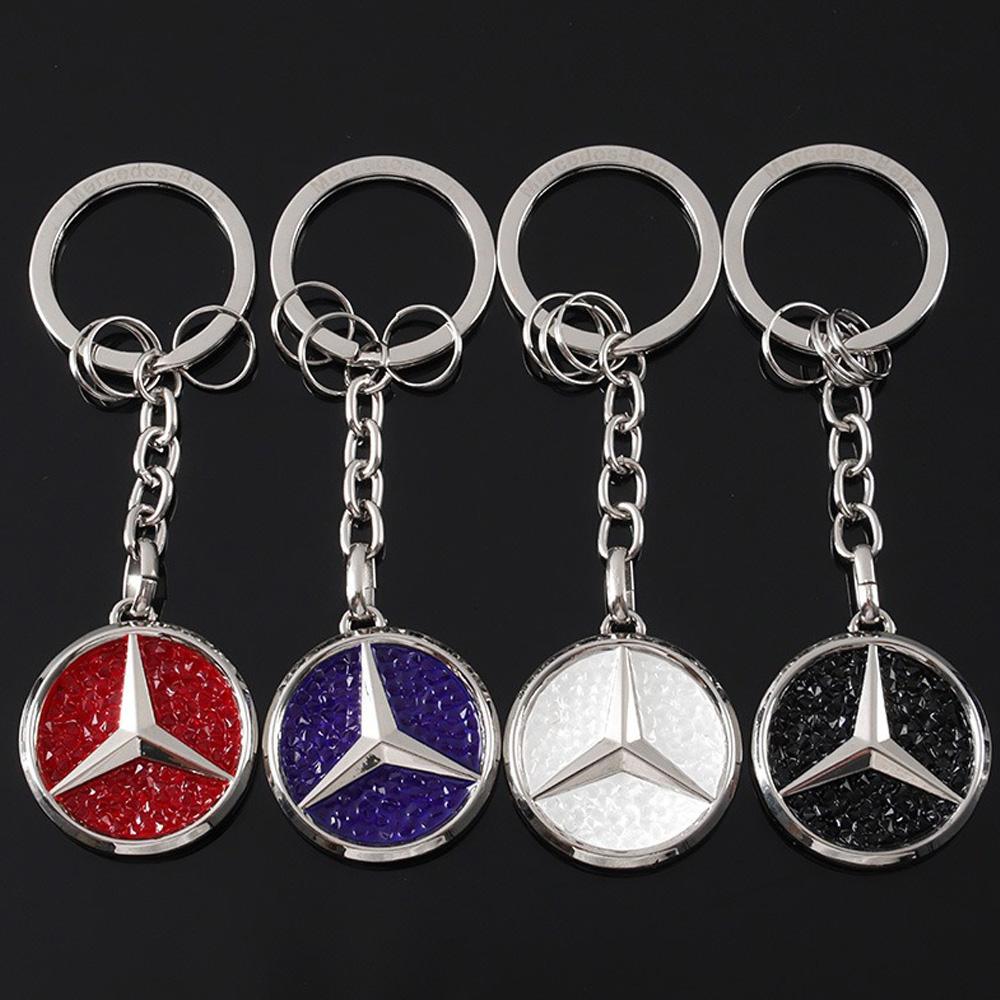 Pegatina de Coche Nuevo Llavero de Aleación de Zinc para Coche Colgante Anillo de Llave Regalos Para Mercedes Benz AMG Smart W176 W204 W203 W205 W212 W211 W124 CL