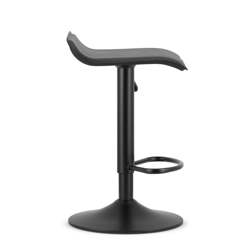 FORT Stool - Black Eco-leather / Black Base X 2