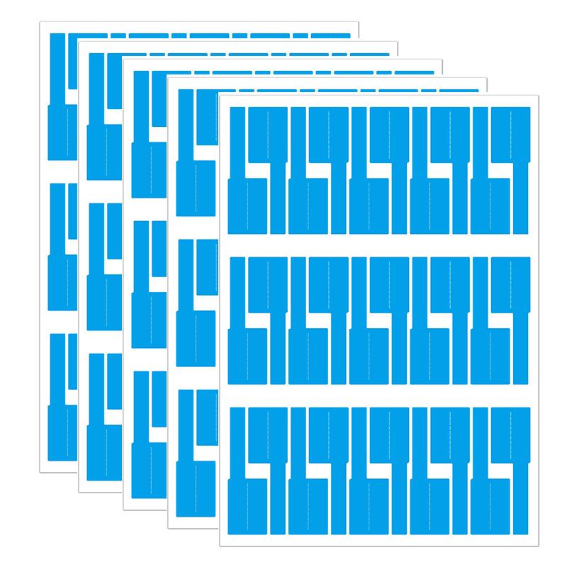 

5 листов, красочная этикетка для кабеля, наклейка A4, водонепроницаемая самоклеящаяся идентификационная бирка, этикетки, инструменты для маркировки, волоконно-оптический финишер Blue-5sheet