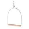Natural Wooden Pet Birds U-shaped Perch Parrots Hanging Swing Cage Stand Climbing Holder Pendant for Parakeet Macaw