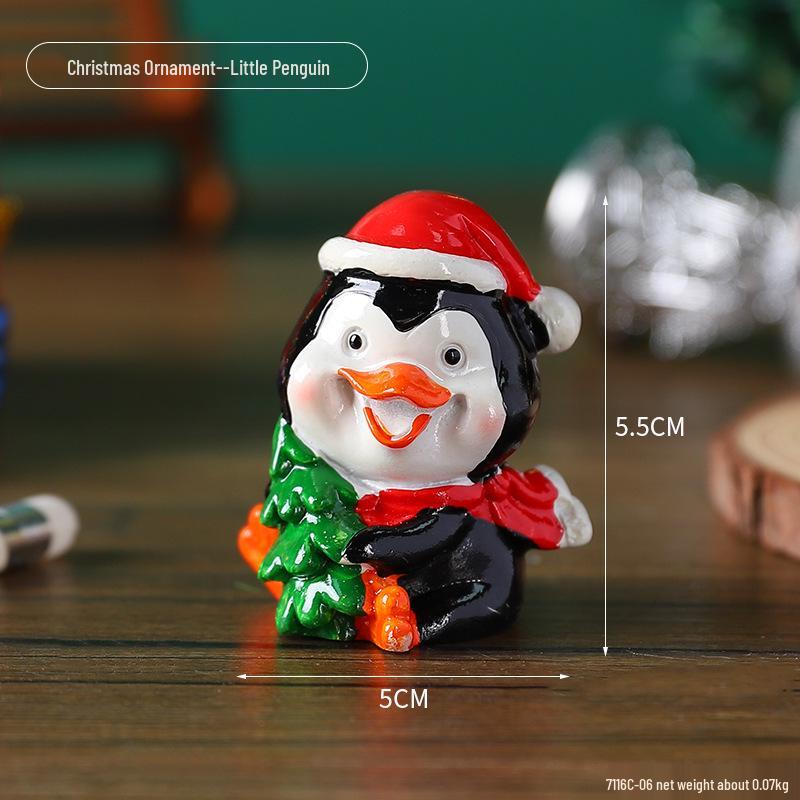 Mini-Weihnachtsschmuck: Niedliche Harzdekorationen für Kinder, kleine Geschenke und Tischbäume