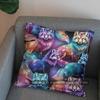 2D Buntes Geometrisches Fuchs Muster Kissenbezug Muster Kissenhülle Geeignet für Sofa Schlafzimmer Auto Kissenbezug