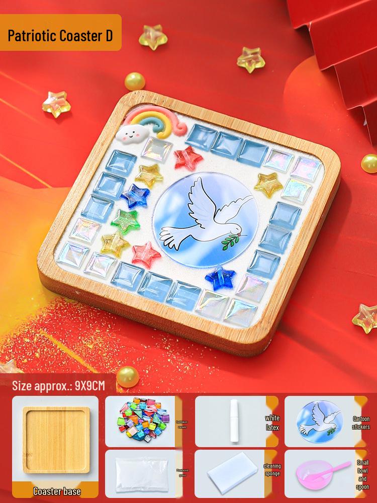 

Патриотический набор для самостоятельной сборки мозаичного подстаканника и подставки для ручек ко Дню народного единства