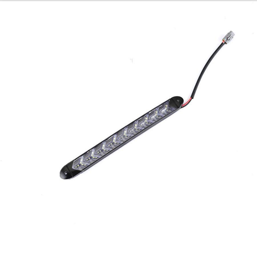 2 Pcs Flexible Xenon White Led Car Headlight Strip Drl Light Strip Waterproof