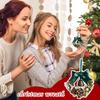 Christmas Wreath 5 Inch Mini Wreath Bell Bow Decor Artificial Holiday Garland For Christmas Holiday Fireplace Mantle Porch