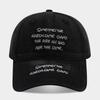 European and American Fashion Letter Embroidery Soft Top Baseball Cap Men and Women Outdoor Street Trend Versatile Leisure Sports Sun Hat
