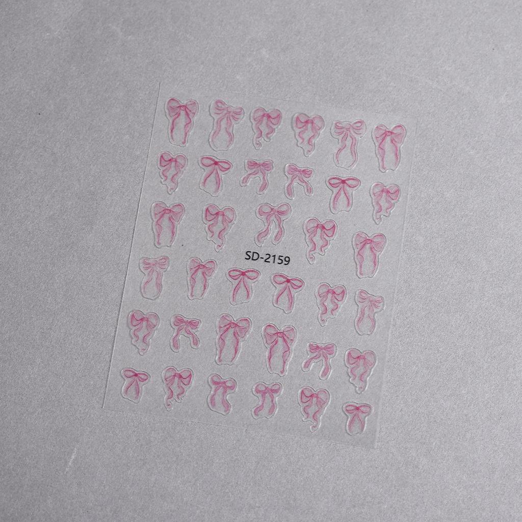 Weiße 3D Ballett Schuhe & Schleifen Nagelsticker - Dünne und Haltbare DIY Nagelaufkleber