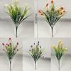 Flores Artificiales para Plantas Falsas de Exterior - Arbustos de Plástico Resistentes a los Rayos UV que No se Desvanecen - Decoración de Hogar de Primavera, Jardín Rústico, Vegetación de Exterior outd