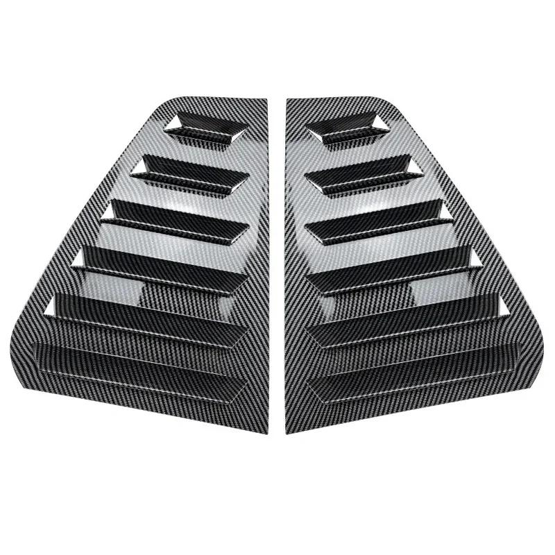 For VW Golf 6 MK6 2008 2009 2010-2012 ABS Plastic Rear Window Quarter Louver Scoop Cover Side Vent Trim Car Adhesive Accessories