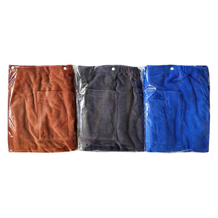 Men's Wholesale Bath Skirts: Wearable Towels, Quick-Drying Microfiber Towels
