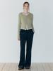 ETMON Corduroy Flare Pants, Navy