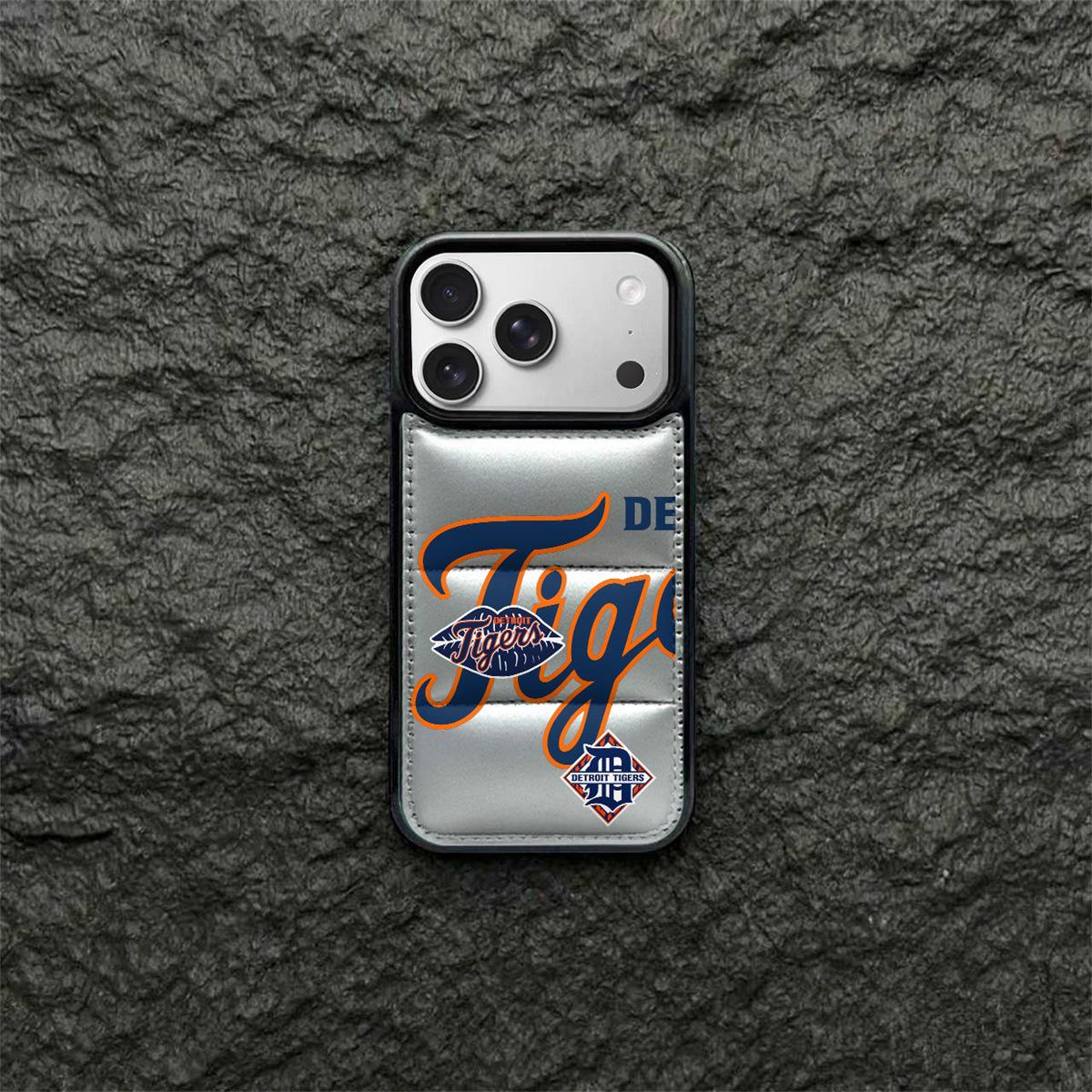 Anti-Fall Baseball League Down Jacket iPhone 15/14/13/11 Pro Max Case iPhone 15