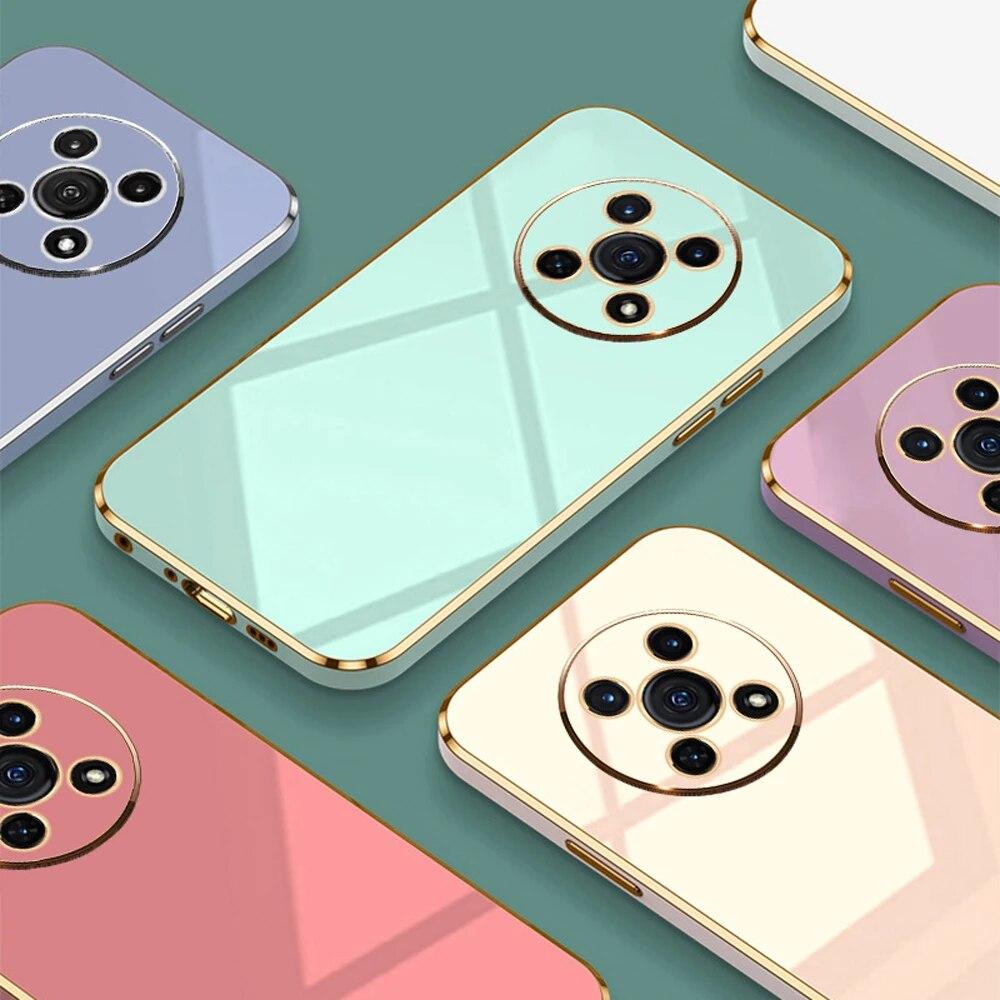 For Huawei Nova Y90 Case Huawei Nova Y90 Phone Case CTR-LX2 CTR-LX1 Case Luxury Square Plating Shockproof Back Cover