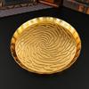 Metal gold saucer household tea tray light luxury European tray living room handicrafts gifts creative ornament fruit plate