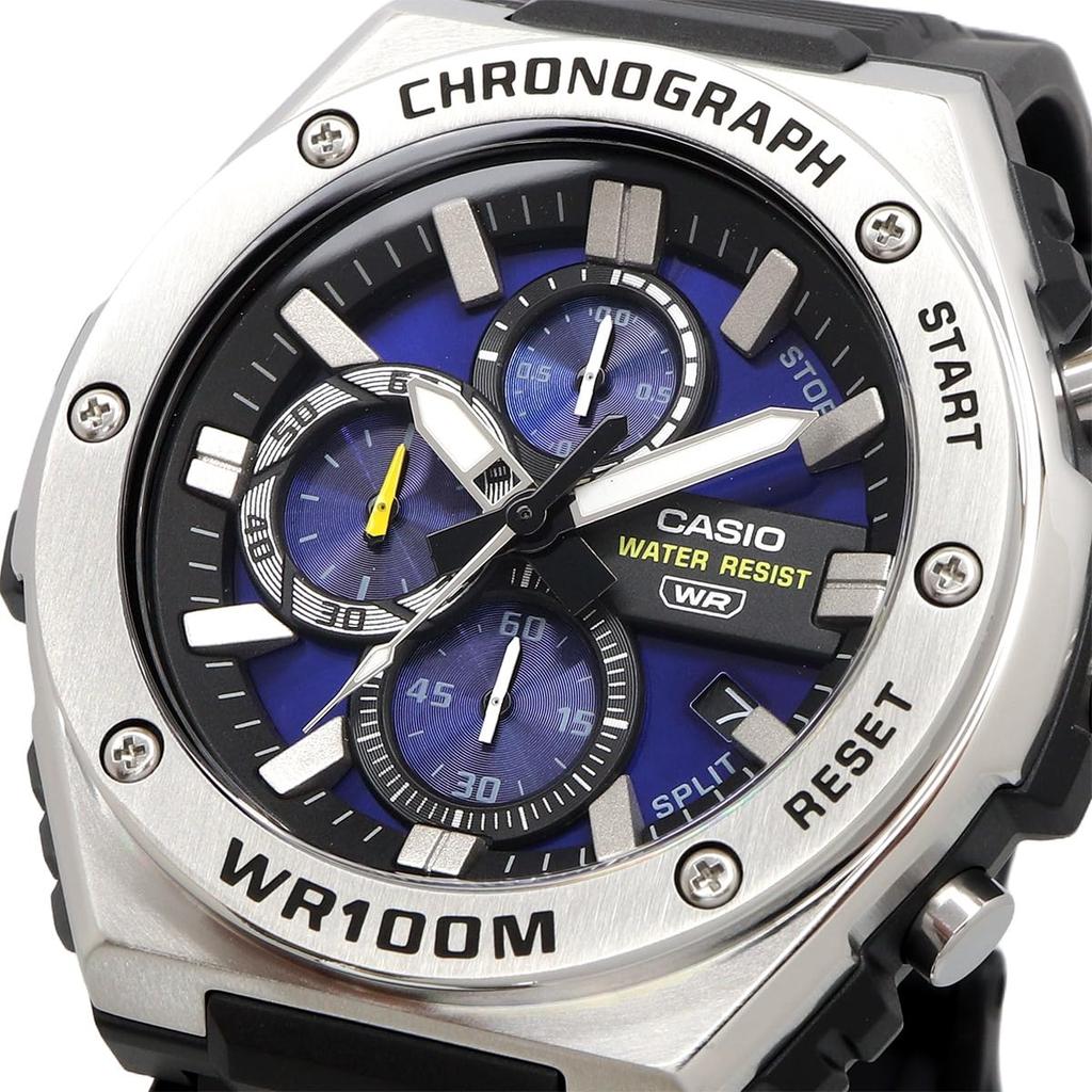 CASIO Standard Men's Watch 1/10-Second Chronograph Quartz MWA-300H-2AV Blue Overseas Model