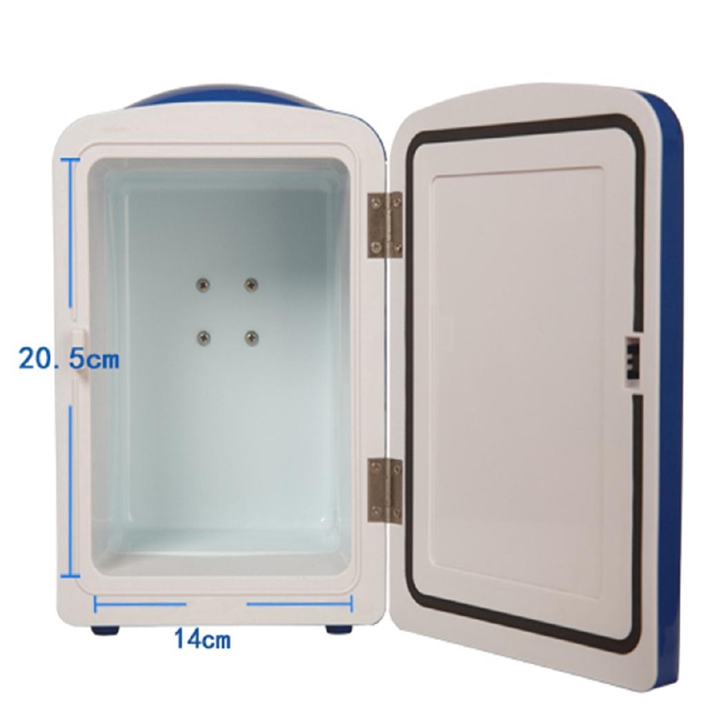 12V 4L Car Refrigerator Cooler Mini Fridge Car Home Small Household Boat Refrigeration Dormitory Outdoor Picnic Freezer Heater