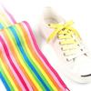 1Pair Colorful Silk Shoelaces Candy Gradient Party Camping Boots Shoelace Canvas Strings Camping Shoes Lace Growing Rainbow BC-2