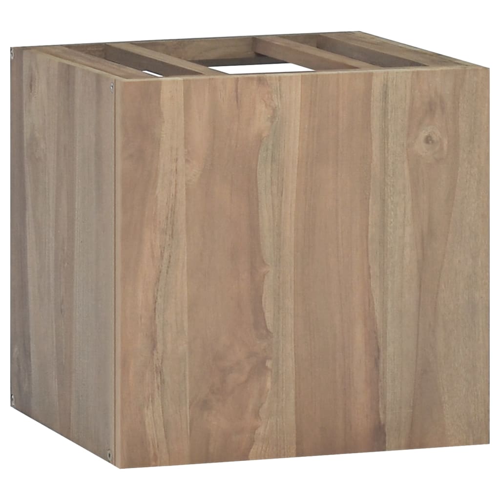 Wall Mounted Bathroom Cabinet 46 x 25.5 x 40 cm Solid Teak Wood