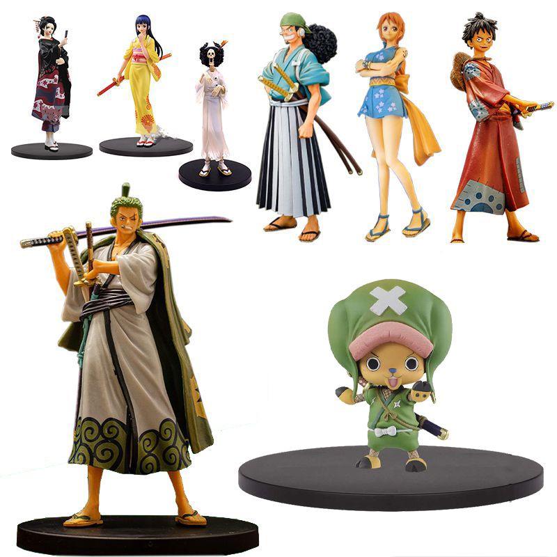 Exquisite One Piece Actionfiguren-Kollektion mit Luffy Robin Kiku Nami Usopp Chopper Sanji Zoro Modellen