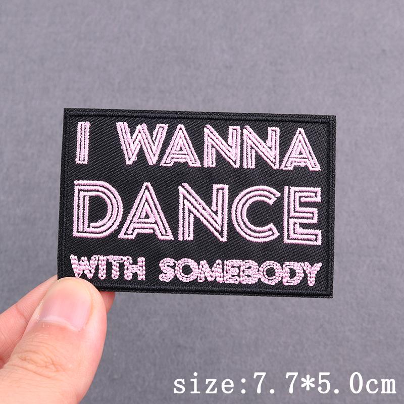 Letters Slogan Embroidery Patch Iron On Embroidery Patches For Clothing Thermoadhesive Patches On Clothes Book Lover Patch Decor
