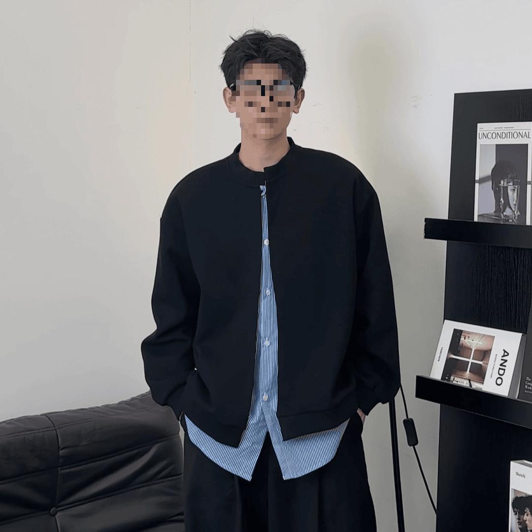 Мужская модная двухкомпонентная толстовка-худи с длинным рукавом в полоску M