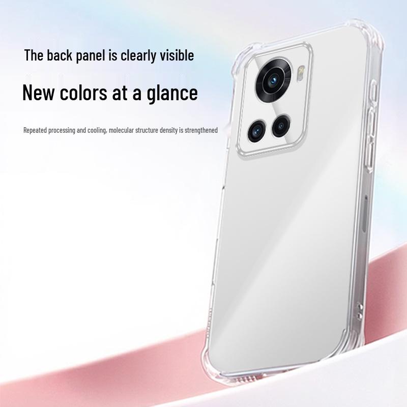 OnePlus ACE Racing Edition Transparent TPU Case with Airbag Corner Protection