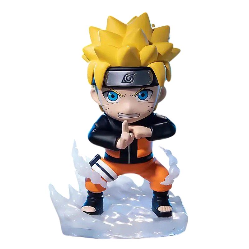 9 piezas Naruto Uzumaki Shikamaru Kakashi Madara Figura de Acción Anime Colección Modelo de Dibujos Animados Adorno Juguetes Regalos